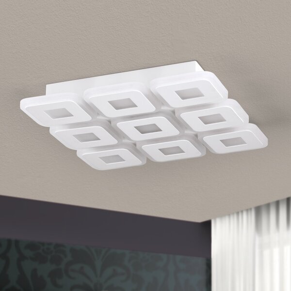 DOMINO modern LED mennyezeti lámpa , fehér, 2750lm