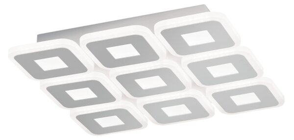 DOMINO modern LED mennyezeti lámpa , fehér, 2750lm