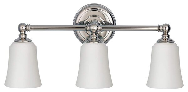 Feiss glamour klasszikus tükör világítás huguenot lake fehér króm elsfe-hugolake3bath IP44