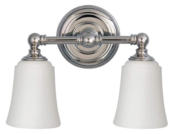 Feiss glamour klasszikus tükör világítás huguenot lake fehér króm elsfe-hugolake2bath IP44