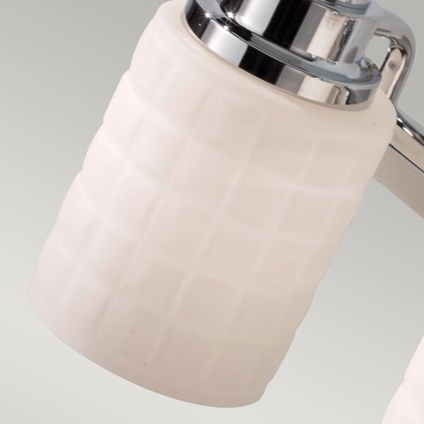 Feiss glamour klasszikus tükör világítás wadsworth fehér króm elsfewadsworth3bath IP44
