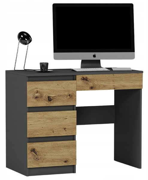 PC asztal Noxar (antracit + artisan) (B). Akció -15%