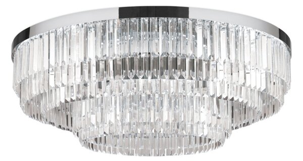PRISM modern kristály LED mennyezeti lámpa , króm, 11600lm