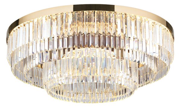 PRISM modern kristály LED mennyezeti lámpa , arany, 11600lm
