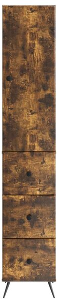 VidaXL Szekrény szett 2 pcs Füstös Tölgy 34,5 x 34,5 x 90 cm