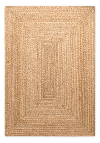 Natúr színű kétoldalas-kézi szövésű juta szőnyeg 120x180 cm Juno – Hanse Home