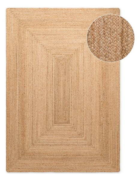 Natúr színű kétoldalas kézi szövésű juta szőnyeg 160x230 cm Sharmila Natural Brown – Hanse Home