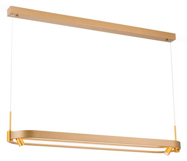 GRACE modern LED csillár , matt arany, 3200lm