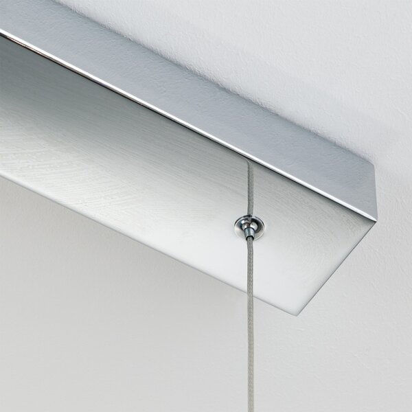 MOON modern kristály LED függőlámpa , króm, 1500lm