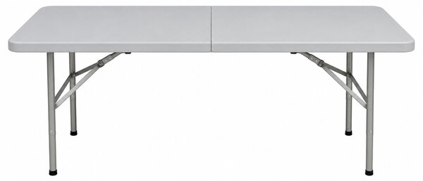 Kerti asztal összecsukható HDPE 150cm, szürke