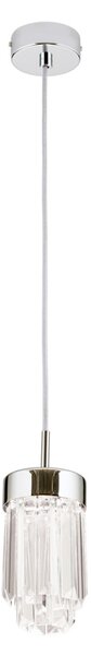 PRISM modern kristály LED függőlámpa , króm, 600lm