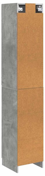 VidaXL Szekrény szett 2 db 33 x 34,5 x 87 cm Szerelt Fa Betonszürke