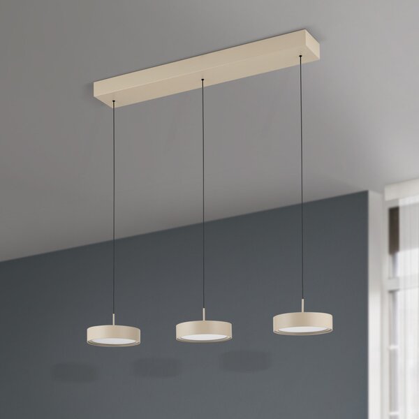 TEIDE modern LED függőlámpa , barna, 6000lm