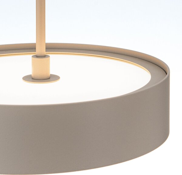 TEIDE modern LED függőlámpa , barna, 6000lm