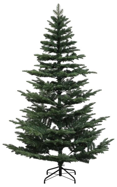 Műkarácsonyfa gömbbel 120 cm 150 LED Meleg fehér PE és PVC Zöld