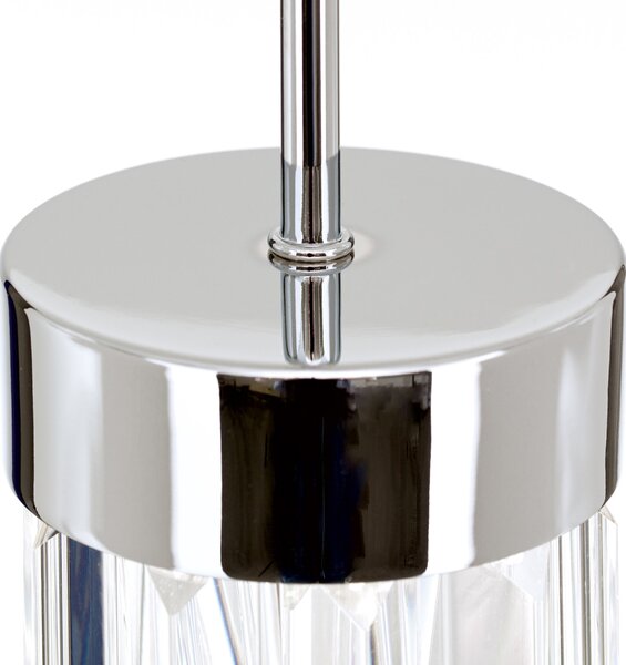 PRISM modern kristály LED függőlámpa , króm, 600lm