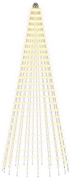 Karácsonyfa világítás rögzítőcövekkel és zászlórúddal 250 cm