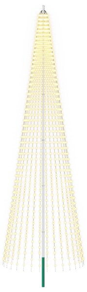 Karácsonyfa világítás rögzítőcövekkel és zászlórúddal 500 cm