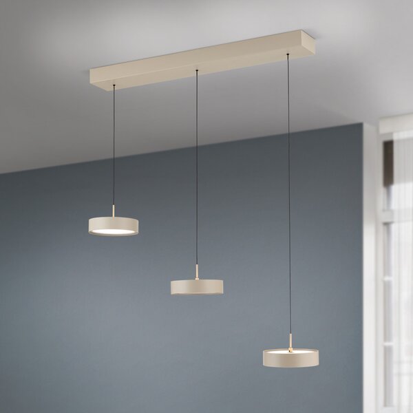 TEIDE modern LED függőlámpa , barna, 6000lm