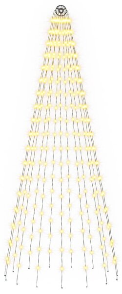 Karácsonyfa világítás rögzítőcövekkel és zászlórúddal 180 cm