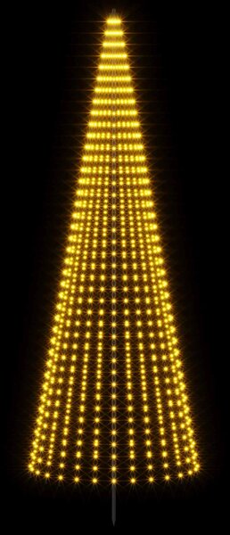 LED Karácsonyi Fenyő 385 cm 1148 LED Meleg fehér Vas Fekete