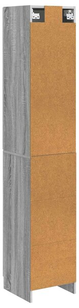 VidaXL Szekrény szett 2 db 33 x 34,5 x 87 cm Szerelt Fa Szürke Sonoma