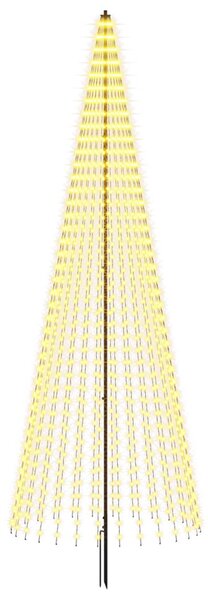LED Karácsonyi Fenyő 385 cm 1148 LED Meleg fehér Vas Fekete