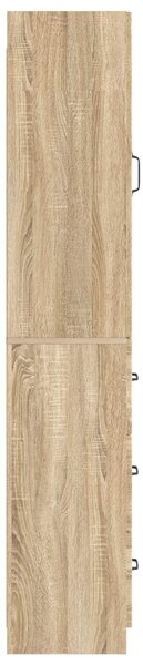 VidaXL Szekrény szett 2 db 33 x 34,5 x 87 cm Szerelt Fa Sonoma Tölgy