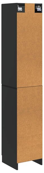 VidaXL Szekrény szett 2 db 33 x 34,5 x 87 cm Szerelt Fa Fekete