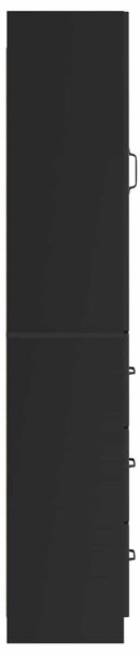 VidaXL Szekrény szett 2 db 33 x 34,5 x 87 cm Szerelt Fa Fekete