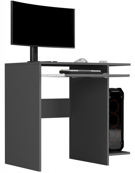 PC asztal Nuvrok (antracit). Akció -25%