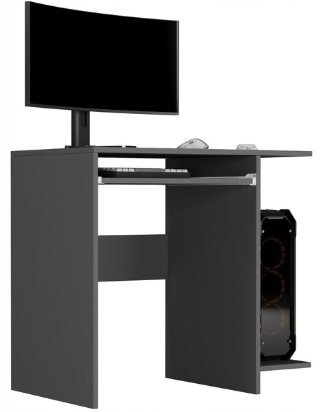 PC asztal Nuvrok (antracit). Akció -25%