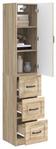 VidaXL Szekrény szett 2 db 33 x 34,5 x 87 cm Szerelt Fa Sonoma Tölgy