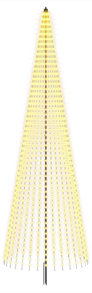 LED Karácsonyi Fenyő 485 cm 1632 LED Meleg fehér Vas Fekete