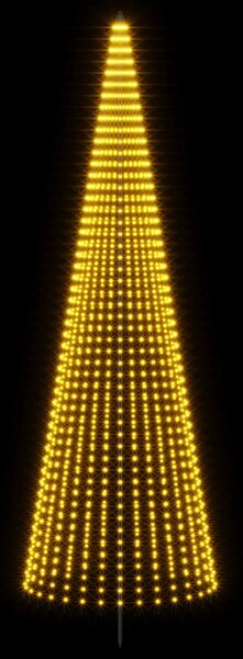 LED Karácsonyi Fenyő 485 cm 1632 LED Meleg fehér Vas Fekete