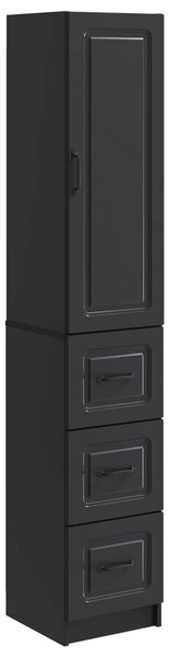 VidaXL Szekrény szett 2 db 33 x 34,5 x 87 cm Szerelt Fa Fekete