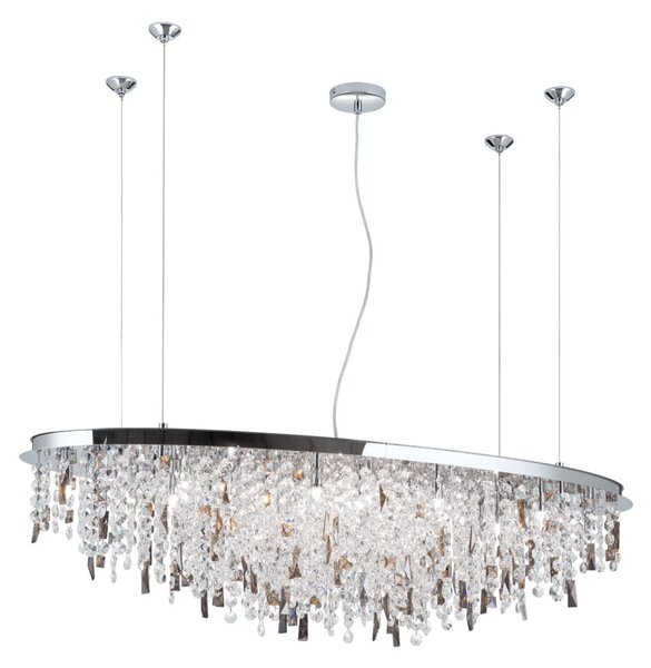 CRYSTALRIVER modern kristály csillár 21xG9, króm