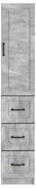 VidaXL Szekrény szett 2 db 33 x 34,5 x 87 cm Szerelt Fa Betonszürke