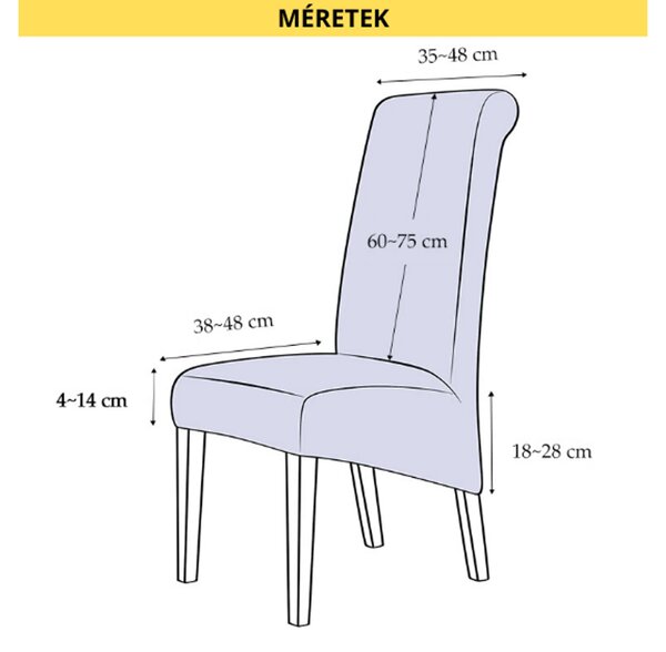 Magastámlás SzékHuzat (vízlepergető, rózsaszín)