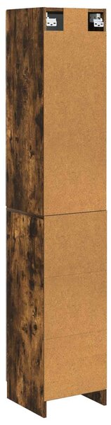 VidaXL Szekrény szett 2 db 33 x 34,5 x 87 cm Szerelt Fa Füstös Tölgy