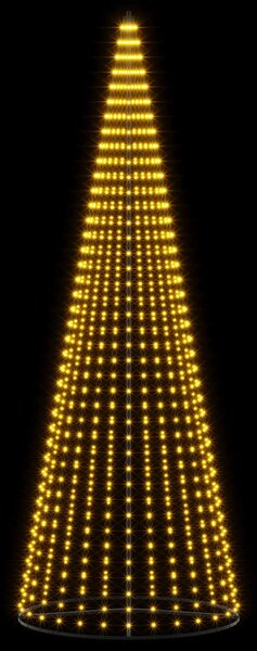 LED Karácsonyi Fenyő 385 cm 1148 LED Meleg fehér Vas Fekete