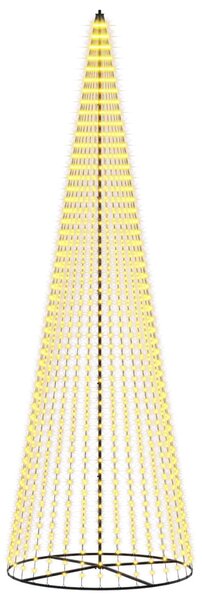 LED Karácsonyi Fenyő 485 cm 1632 LED Meleg fehér Vas Fekete