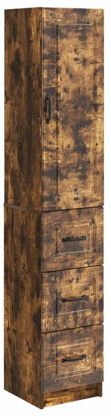 VidaXL Szekrény szett 2 db 33 x 34,5 x 87 cm Szerelt Fa Füstös Tölgy