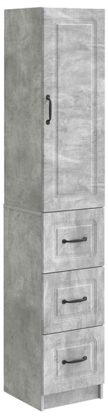 VidaXL Szekrény szett 2 db 33 x 34,5 x 87 cm Szerelt Fa Betonszürke