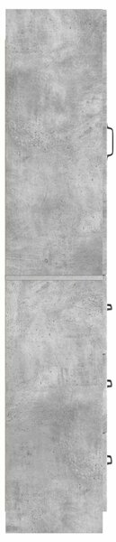 VidaXL Szekrény szett 2 db 33 x 34,5 x 87 cm Szerelt Fa Betonszürke