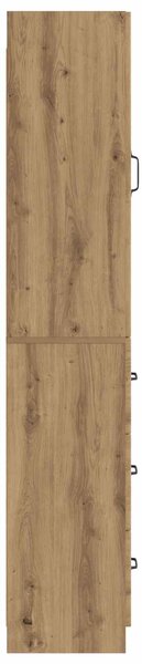 VidaXL Szekrény szett 2 db 33 x 34,5 x 87 cm Szerelt Fa Kézműves Tölgy