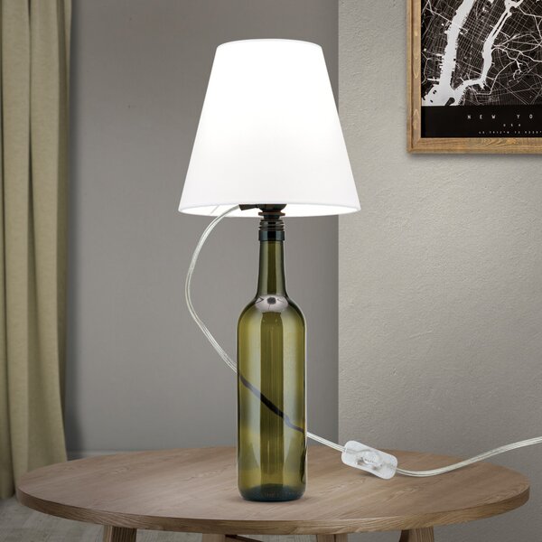 BOTTLE modern asztali lámpa 1xE27, átlátszó
