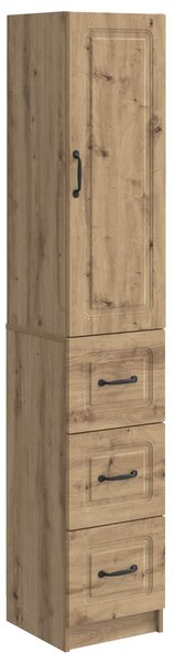 VidaXL Szekrény szett 2 db 33 x 34,5 x 87 cm Szerelt Fa Kézműves Tölgy