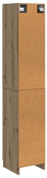 VidaXL Szekrény szett 2 db 33 x 34,5 x 87 cm Szerelt Fa Kézműves Tölgy