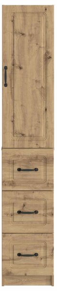 VidaXL Szekrény szett 2 db 33 x 34,5 x 87 cm Szerelt Fa Kézműves Tölgy